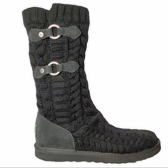🎉HP🎉👢UGG Black Knit Boots - Picture 9 of 11